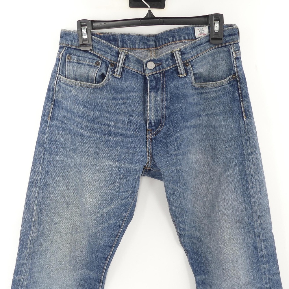 Levis 504 Jeans‎ Men's 30x30 Blue Denim Straight Leg White Oak Cone Denim USA